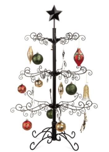 Ornament Tree - Black Scroll - 3 foot